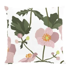 Arvidssons Textil Funda de cojín Anemon 47x47 cm, Rosa Clearance