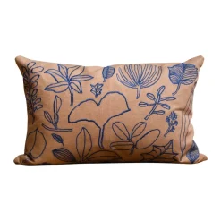 Fine Little Day Fundas De Cojín<Funda de cojín Botanic 38x58 cm, Brown-blue MarrónAzul