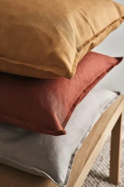 Scandi Living Fundas De Cojín<Funda de cojín Calm lino 50x50 cm, Mustard Amarillo
