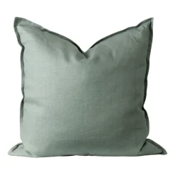 Scandi Living Funda de cojín Calm lino 50x50 cm, Smokey Blue Azul Discount