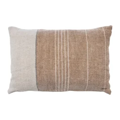 ERNST Fundas De Cojín<Funda de cojín tejido mixto de lino 40x60 cm, Caramelo-natural MarrónBeige