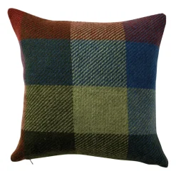 Klippan Yllefabrik Funda de cojín Gotland 45x45 cm, Multi-verde MultiVerde New
