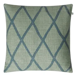 Chhatwal & Jonsson Funda de cojín Ikat Orissa 50x50 cm, Aqua-heaven blue Azul Best