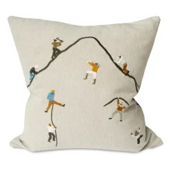 Fine Little Day Fundas De Cojín<Funda de cojín Mountain climbers 48x48 cm, Natural MultiBlanco