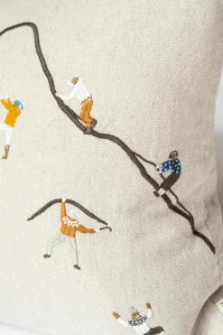 Fine Little Day Fundas De Cojín<Funda de cojín Mountain climbers 48x48 cm, Natural MultiBlanco