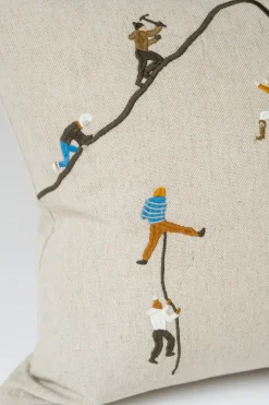 Fine Little Day Fundas De Cojín<Funda de cojín Mountain climbers 48x48 cm, Natural MultiBlanco