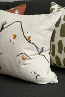 Fine Little Day Fundas De Cojín<Funda de cojín Mountain climbers 48x48 cm, Natural MultiBlanco