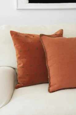 Chhatwal & Jonsson Funda de cojín Roma 50x50 cm, Terracotta-forest green VerdeMarrón Online