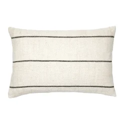 Broste Copenhagen Funda de cojín Sigrid 40x60 cm, Light beige-black BeigeNegro Hot