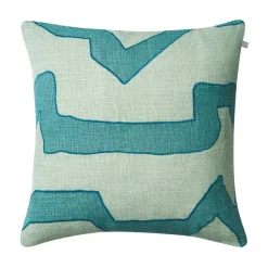 Chhatwal & Jonsson Funda de cojín Sikkim 50x50 cm, Heaven blue-aqua Azul Clearance