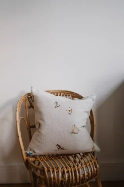 Fine Little Day Funda de cojín Skiers 48x48 cm, natural Beige Sale