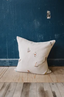 Fine Little Day Funda de cojín Skiers 48x48 cm, natural Beige Sale