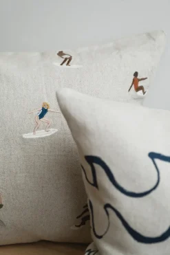 Fine Little Day Fundas De Cojín<Funda de cojín Surfers 48x48 cm, natural Beige