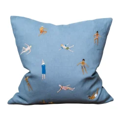 Fine Little Day Fundas De Cojín<Funda de cojín Swimmers 45x45 cm, Blue Azul