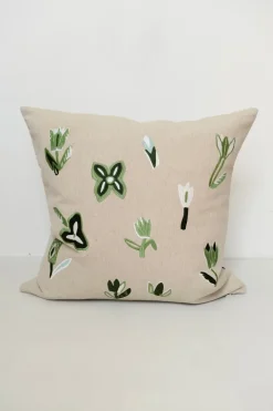 Fine Little Day Fundas De Cojín<Funda de cojín Tulip 48x48 cm, Nature-green BeigeVerde