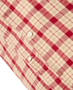Lexington Juegos De Funda Nórdica Y Almohada<Funda nórdica de franela de algodón Red-beige Checked, 2 piezas, 50x60 cm, 150x210 cm RojoBeige