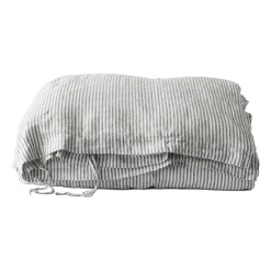 Tell Me More Funda nórdica de lino 150x200 cm, Grey/white GrisBlanco Online