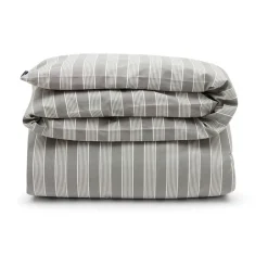 Lexington Fundas Nórdicas<Funda nórdica de lyocell y algodón Striped 220x220 cm, Gray/Off White GrisBlanco