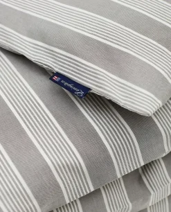 Lexington Fundas Nórdicas<Funda nórdica de lyocell y algodón Striped 220x220 cm, Gray/Off White GrisBlanco