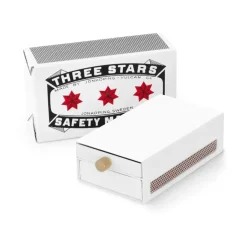Solstickan Design Accesorios Para Candelabros<Funda para cerillas Three Stars grande, Blanco