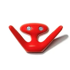 Essem Design Almacenaje Infantil<Gancho de pared Mama, rojo Plateado