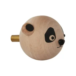 OYOY Almacenaje Infantil<Gancho de pared Mini, Panda BeigeNegro