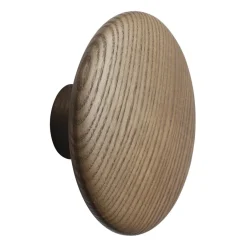 Muuto Colgadores Y Ganchos|Colgadores Y Ganchos<Gancho Dots wood dark stained brown, Ø13 cm Marrón