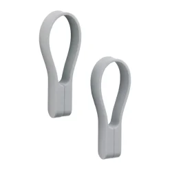 Zone Denmark Toalleros<Gancho magnético Loop 2-pack, Gull grey Gris
