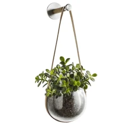 Holmegaard Macetas<Gancho para maceta colgante Design with light, 14 cm MarrónBlanco