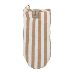 ERNST Guante de horno de rayas anchas, caramelo-blanco MarrónBlanco Outlet