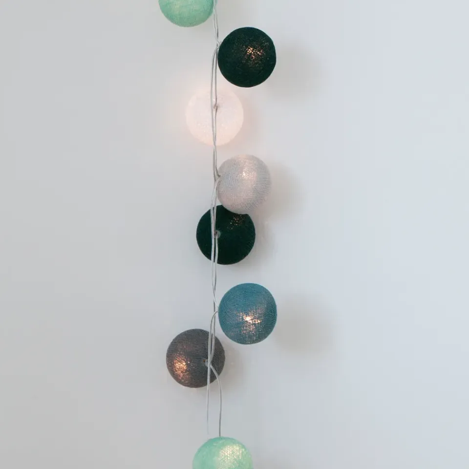 Irislights Guirnalda de luces Cactus, 20 bolas VerdeTurquesa Outlet