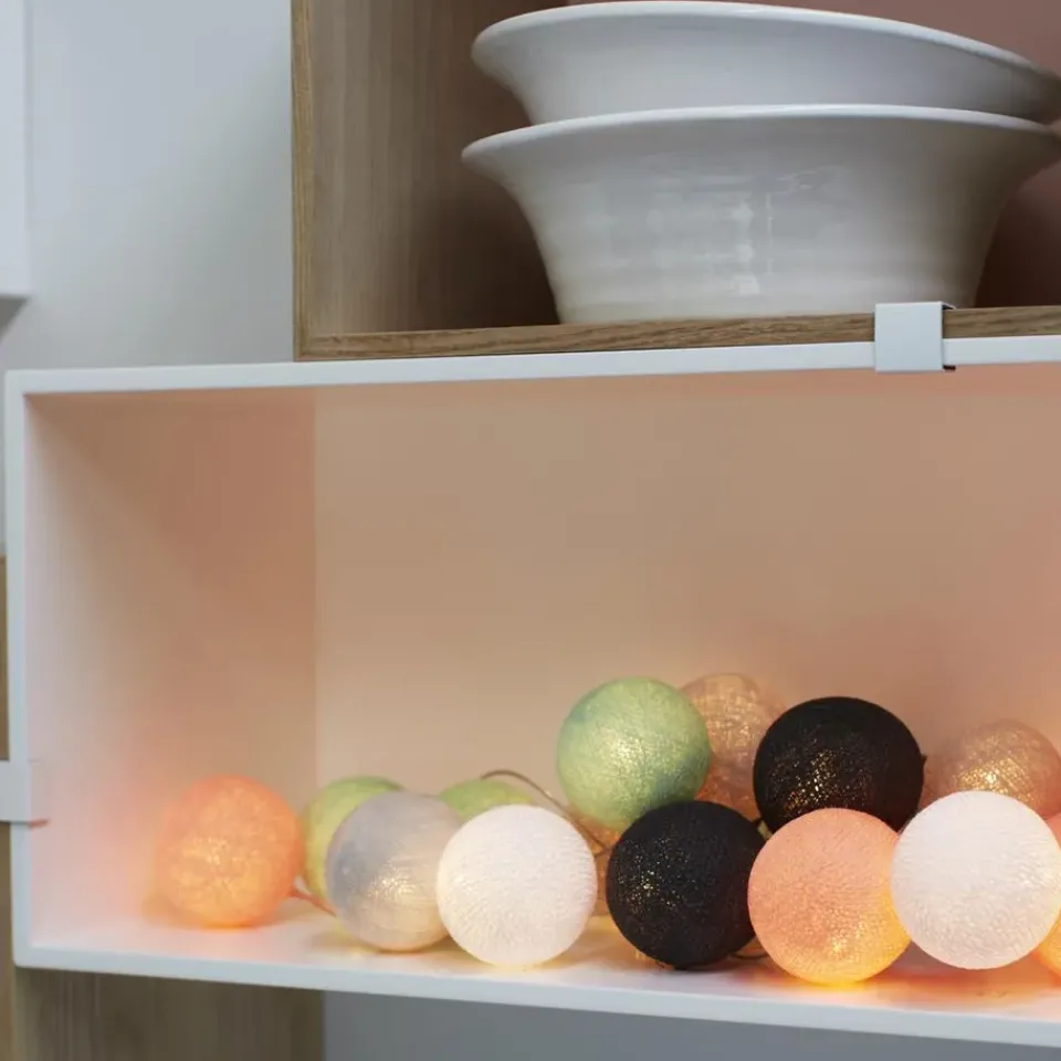 Irislights Guirnalda de luces Endless Summer, 20 bolas GrisMultiBlanco Sale