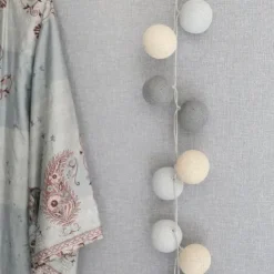 Irislights Guirnalda de luces Greige, 20 bolas BeigeGris Clearance