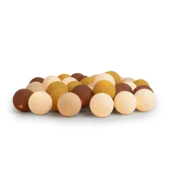 Irislights Guirnalda de luces Biscotti, 35 bolas BeigeMarrónBlanco Clearance
