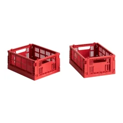 HAY Colour Crate Mini 2-pack 13x17 cm, Red Rojo Online