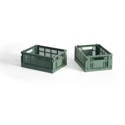 HAY Colour Crate Mini 2-pack 13x17 cm, Sage green Verde Best
