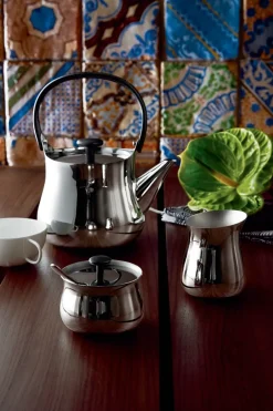 Alessi Cafeteras Y Cafeteras De Émbolo<Hervidor de agua Cha, acero inoxidable Plateado