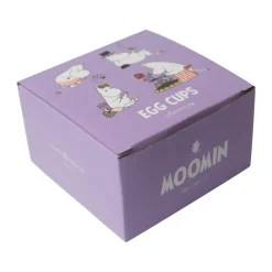 Pluto Design Huevera Moomin joy 4 piezas, Vit- Multi New