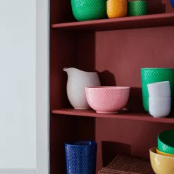 Lyngby Porcelæn Huevera Rhombe Ø5 cm, Rosa Discount