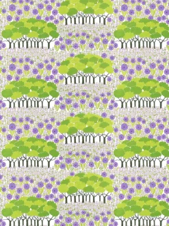 Arvidssons Textil Hules Y Telas Plastificadas|Hules Y Telas Plastificadas<Hule Allé, verde-morado VerdePúrpura