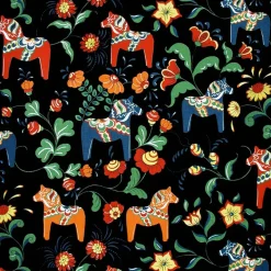 Arvidssons Textil Hule Caballo de Dalarna, Negro Hot