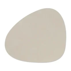 LIND DNA Manteles Individuales<Individual Nupo curve M, Oyster white Gris