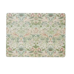 Pimpernel Manteles Individuales<Individual Strawberry Thief 30x40 cm, 4 unidades, Green Multi