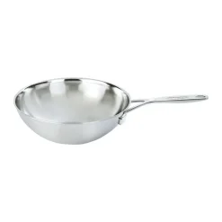 Demeyere Woks<Industry 5 sartén wok de acero inoxidable 5-ply, Ø30 cm Plateado