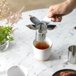 KLONG Infusor de té Blad, Acero inoxidable Plateado Best