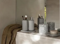 Blomus Dispensadores De Jabón Y Jaboneras<Jabonera Creto Ø14 cm, Micro chip Gris