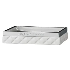 Lene Bjerre Dispensadores De Jabón Y Jaboneras<Jabonera Portia, blanco-plata PlateadoBlanco