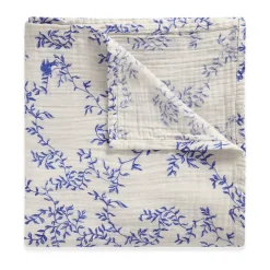 Garbo&Friends Jardim Muslin arrullo manta, 110x110 cm Azul Sale