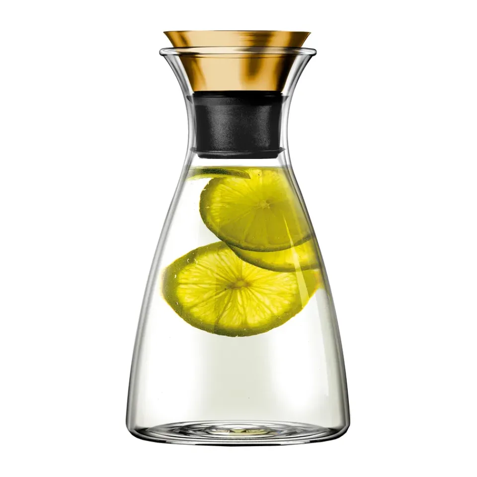 Eva Solo Jarra sin goteo 1 L, Latón-negro Color doradoTransparenteNegro