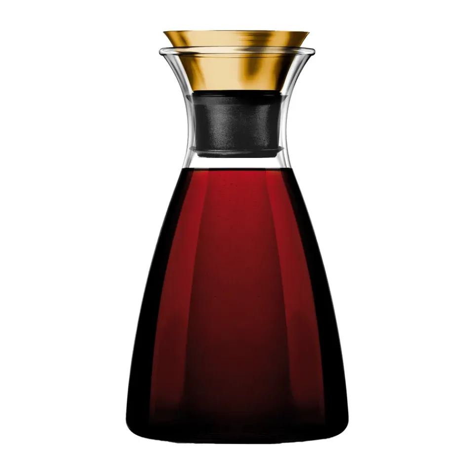 Eva Solo Jarra sin goteo 1 L, Latón-negro Color doradoTransparenteNegro